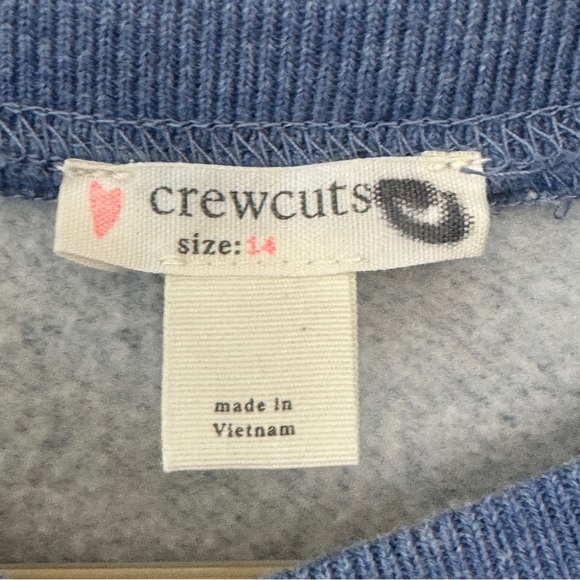 Crewcuts Long Sleeve Sweatshirt Dress Blue Size 14 - Picture 5 of 9